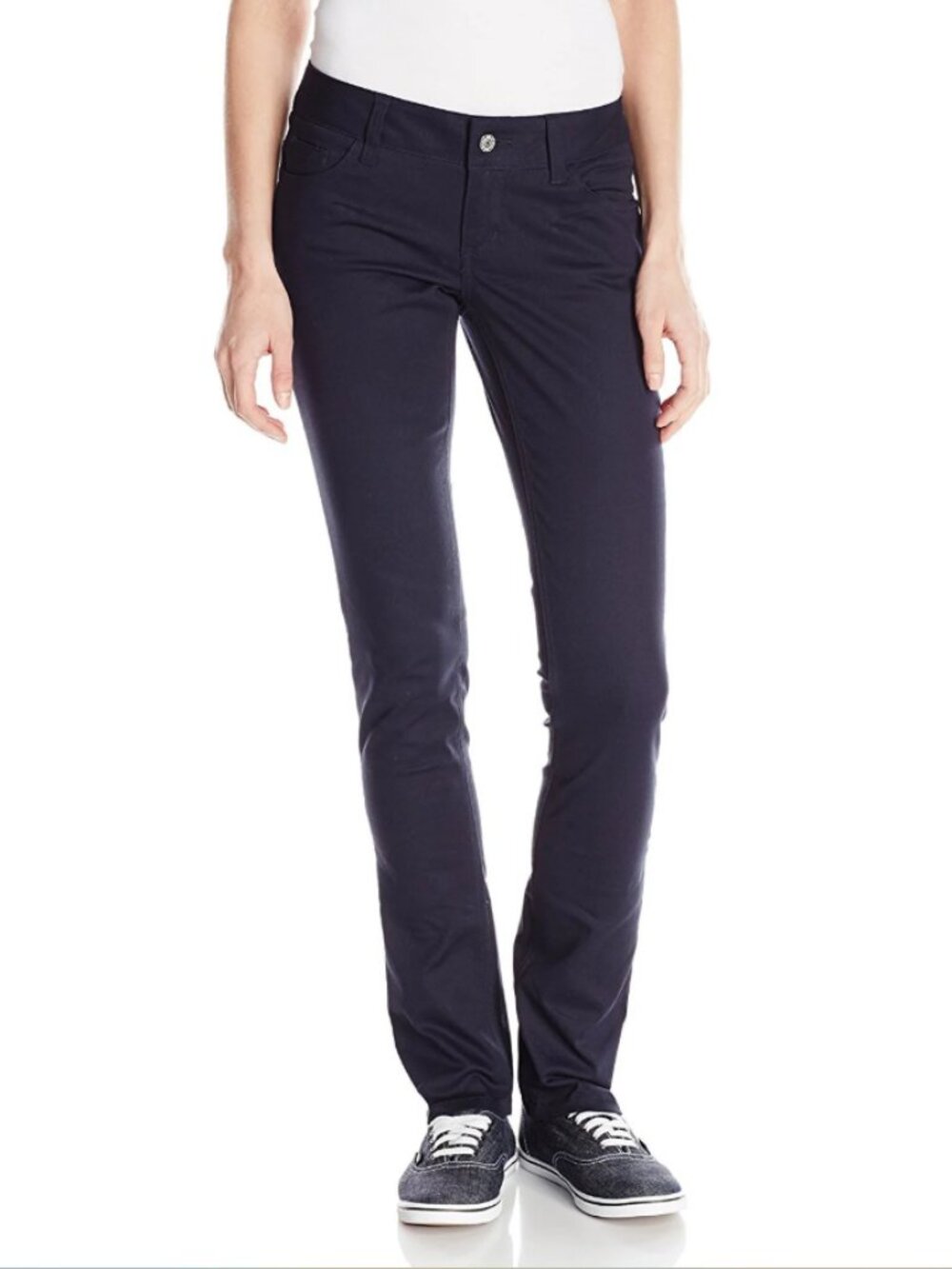 Dickies Girl Junior's Classic 5 pocket skinny pant navy size 13 GUC